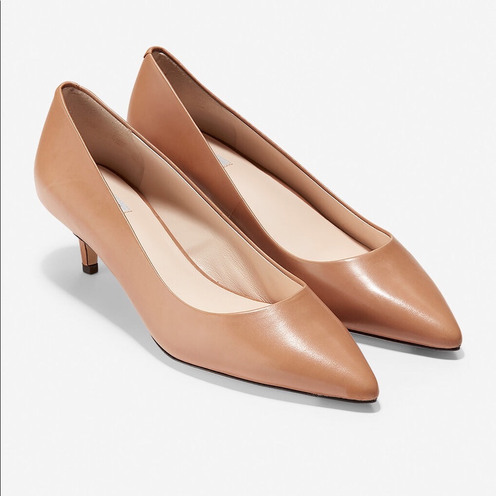 Cole Haan Mocha Mousse Vesta Low Pump Heels